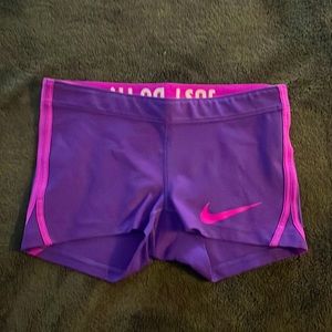 Women’s purple Nike shorts. Size small.